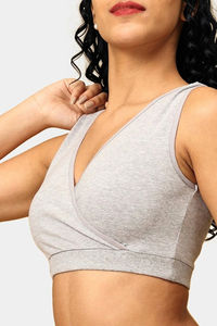 The Mom Store Non Wired Full Coverage Maternity Nursing Sleep Bra (Pack of 3) - Multicolor — thumbnail 8